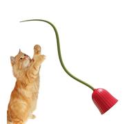 Automatic Cat Toys, Interactive Cat Toy - Smart Electric Rolling Chasing Toy - USB Rechargeable Rolling Ball with Tail, Interactive Knot Sliliever