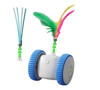 Automatic Cat Toys | Motion Activated Intelligent Cat Game with Feathers,Movable Simulation Toy For Kittens - for Indoor Training and Game Indoor and Outdoor