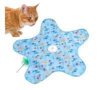Automatic Cat Toys - Star-Shaped Interactive Hunting, High-Grade Synthetic Accessory Case, | Three Speed Modes Games for Mental Stimulation Training Climbing Boredom Relief Teething Kitten Gear