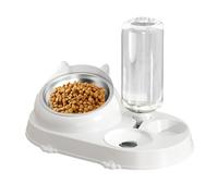 Automatic Cat Water Dispenser, 2-in-1 Design, 32x19x10cm, 2 In 1 Pet Feeder, Cat Feeding Set, Easy To Clean,for Cats And Kittens, Pet Bowls For Living Room And Home Use