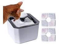 Automatic Cat Water Fountain 2.5L Cordless Smart Silent Feeder | Indoor Wireless Cat Water Fountain for Apartment Outdoor Vacation Travel Balcony Puppy Kitten