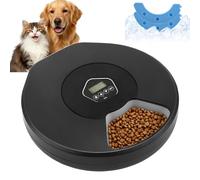 Automatic Cat Wet Food, with Programmable Timer and Cooling, Wireless Design, 5 Meals, Up to 330 g Each, Wet Automatic Feeder for Cats and Small Dogs