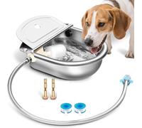Automatic Cattle Drinking Water Bowl with Float Valve, 3 in 1 Stainless steel cow drinking bowl, 304 Stainless Steel Cow Drinking Water Bowl,for Farm Livestock Animals, for Dog, Cattle, Cow, Horse