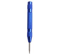 Automatic Center Pin Punch Steel Spring Loaded Marking Starting Holes Tool Drill Bit Window Breaking Device Blue Without Caps
