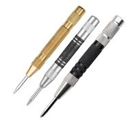 Automatic Center Punch 1pc Automatic Centre Punch General Automatic Punch Metal Drill Adjustable Spring Loaded Automatic Punch Hand Tools Sets(128mm Silver)