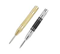 Automatic Center Punch 2pcs Automatic Center Punch General Automatic Center Punch Metal Drill Tool Center Hole Punch Super Strong Alloy(Mixed)