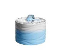 Automatic Ceramic Cat Water Fountain for Pets Indoor 50.73oz/1.5L Super Silent Pet Water Bowl Drinking Dispenser with 7 Replacement Filters(Blu)