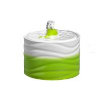 Automatic Ceramic Cat Water Fountain for Pets Indoor 50.73oz/1.5L Super Silent Pet Water Bowl Drinking Dispenser with 7 Replacement Filters(Grn)