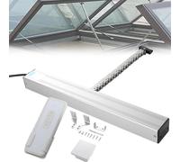 Automatic Chain Window Opener, Electric Actuator with Remote & Wall Switch, 300-800mm Stroke, 400N Force, for Home Office Skylight