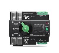 Automatic Changeover Toggle Switch 220V 230V Din Rail ATS for PV Dual Power Automatic Transfer Electrical Selector Switch Uninterrupted 2P 63A 100A 125A TOQ7(100A)