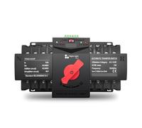 Automatic Changeover Toggle Switch 4P 63A 125A 220V 230V 50/60Hz MCB type Dual Power Automatic transfer switch ATS 2 input output night light series(125A)
