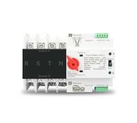 Automatic Changeover Toggle Switch Din Rail 2P 3P 4P ATS Dual Power Automatic Transfer Switch Electrical Selector Switches Uninterrupted 63A 100A(3P,110V 63A)