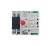 Automatic Changeover Toggle Switch Din Rail 2P ATS Dual Power Automatic Transfer Switch Electrical Selector Switches Uninterrupted 63A 100A(100A)