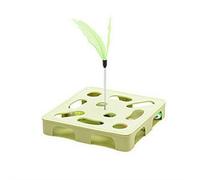 Automatic Cheese-Shaped Interactive Cat Toy, Cat Interactive Box Puzzle Toy, Suitable for Indoor Adult Cats & Kittens, Relieves Boredom