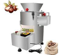 Automatic Chestnut Peeler Machine, 200kg/h Capacity, Professional Food Processing, Timer & Buzzer, Liftable Base, 18 Blades for Efficient Peeling