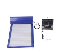 Automatic Chicken Coop Door Adjustable Rolling Curtain Chicken House Door Opener with Timer LED Display for Poultry Chicken Duck Goose Made of Iron Sheet Metal Plastic Size