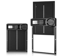 Automatic Chicken Coop Door, Aluminum Alloy Automatic Chicken Door with Smart Timer Mode, Anti-Pinch, Large Programmable Lcd Diplay, Low Battery Warning for Poultry Safety