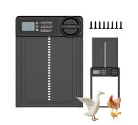 Automatic Chicken Coop Door: Jin Borui Auto Chicken Door Opener Battery Powered with Timer Anti-Pinch