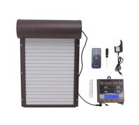 Automatic Chicken Coop Door Light Sensing Timing Remote Control 3in1 Goose Duck For Breeding Farm Safe Reliable(Black)