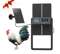 Automatic Chicken Coop Door,Multi-Modes for Chicken Door,Auto Chicken Coop Door with Anti-Pinch Feature,Automatic Coop Door with LCD Display,Run Chicken Automatic Door with Timer & Light Sensor