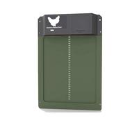 Automatic Chicken Coop Door Opener Battery Powered Light Sense Control Waterproof Pet Flap Accessories Upgrade ABS House Gate Safe Reliable(Green)