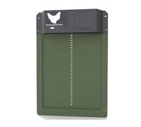 Automatic Chicken Coop Door Opener Battery Powered Light Sense Control Waterproof Pet Flap Accessories Upgrade ABS House Gate Safe Reliable(Green)