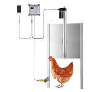 Automatic Chicken Coop Door Opener Kits Rainproof Outdoor With Timer Light Sensor Remote Control Actuator Motor Easy To Use