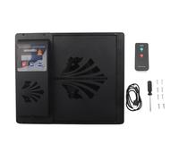 Automatic Chicken Coop Door Opener, Programmable Horizontal Opening Chicken Door with Timer, Light Sensor, Remote Control, LCD Display, Battery or USB Powered for Poultry