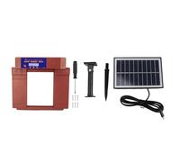 Automatic Chicken Coop Door Opener with Timer, Solar and Battery Powered Dual Door System, LED Display Electric Poultry Door for Chickens Ducks Geese, IP45 (Bronze)