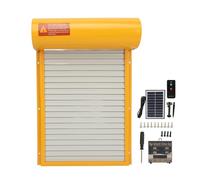 Automatic Chicken Coop Door Poultry Auto Clear Time Display Button Programming Iron Sheet Metal And Plastic For Farm Safe Reliable(Yellow)