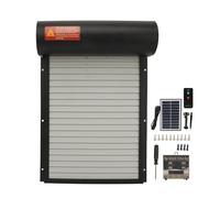 Automatic Chicken Coop Door Poultry Auto Clear Time Display Button Programming Iron Sheet Metal And Plastic For Farm Easy To Use(Black)