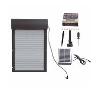 Automatic Chicken Coop Door Solar Powerd Metal Rolling Curtain Chicken House Door With Timer For Chicken Duck Poultry Easy To Use