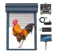 Automatic Chicken Coop Door with Solar Power, Timer, and Light Sensor for Farm and Outdoor Use