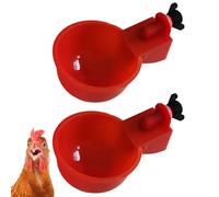 Automatic Chicken Drinker, Chicken Water Dispenser, Pack of 2/5/12 Automatic Chicken Drinkers, Poultry Water Dispenser for Chickens, Suitable for Chicks, Ducks, Turkey and Rabbits