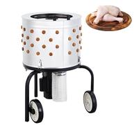 Automatic Chicken Feather Plucker with 106 Soft Rubber Plucking Claws, 20 Inch Stainless Steel Chicken Plucker for Farms, Restaurants and Homes