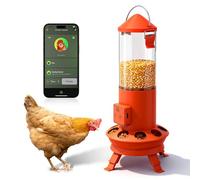 Automatic Chicken Feeder, Smart Chicken Coop Accessories, APP Smart Remote Control Chicken Feeders No Waste, Preset Feeder Schedule, 9 Chicken Feeder Port, Professional Poultry Feeding Equipment