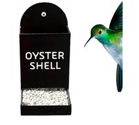 Automatic Chicken Feeder,Weatherproof Outdoor Chicken Coop Food Dispenser, Wall Mounted Poultry Feeder,G-ravity No Waste Animal Grit Dispenser,Coop Feeder for Chickens,Ducks,Turkeys,Gooses (Black)