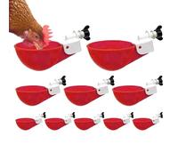 Automatic Chicken Water Cups - Pack of 10 Poultry Water Bowls, Durable Feeder Kit, Easy Installation of Drinking Cups, Reliable Hydration System | Drinker for Chicks Duck Geese Trut