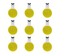 Automatic Chicken Water Cups Yellow Poultry Water Feeder for Chickens Ducks Geese Quails Birds PP Material 12 x 8 x 4cm 9pcs