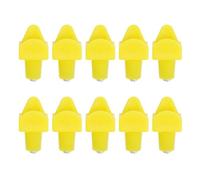 Automatic Chicken Water Nipples Poultry Drinker Waterer Kit Efficient Water Saving Durable Plastic Yellow Heads for Chicken Coops 10 Pieces