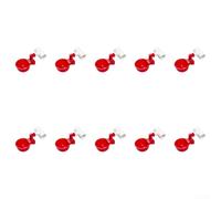 Automatic Chicken Waterer Bowl Poultry Drinkers Kit Sturdy Red Cups for Free Range Chickens Ducklings Goose Farming Supplies 30 Pack(10 set)