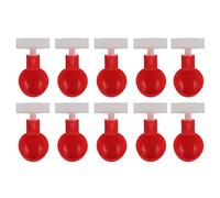 Automatic Chicken Waterer Cups, 10 Set Durable PP Material, Leak Proof, Easy Install, Gravity Fed and Water Saving, for Poultry like Chickens, Ducks, Pigeons, Birds, Quails (G1/2)