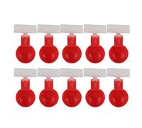 Automatic Chicken Waterer Cups, 10 Set Durable PP Material, Leak Proof, Easy Install, Gravity Fed and Water Saving, for Poultry like Chickens, Ducks, Pigeons, Birds, Quails (G3/4)