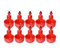 Automatic Chicken Waterer Hanging Cups, Bird Drinker for Quail Pigeon Duck Goose, Automatic Poultry Drinking Bowl with 10 Screws, Durable Plastic Pet Bird Supplies for Modern Breed