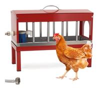 Automatic Chicken Waterer with Float Valve,Stainless Steel Automatic Chicken Watering System with Hose and Bottom Bracket,Large Poultry Waterer Dispenser for Chicken Duck,Goose,Quail, Turkey
