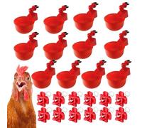 Automatic Chicken Watering Cups - 5pcs Poultry Water Feeder Kit, Ducks, Turkeys, Bunnies, Farmyard Drinking System Coop, Cage, Pen, Backyard Care, Easy Installation, Practical Feeding Accessory