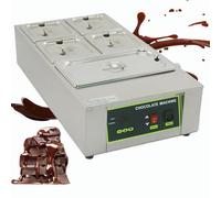 Automatic Chocolate Tempering Machine, 12 Kg / 1-6 Tanks Commercial Chocolate Melting Pot, Smart Temp Control 0℃-95℃ with Lid, for Candy Baking Pastry & Confectionery 5tank