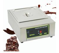 Automatic Chocolate Tempering Machine, 12 Kg / 1-6 Tanks Commercial Chocolate Melting Pot, Smart Temp Control 0℃-95℃ with Lid, for Candy Baking Pastry & Confectionery 1tank