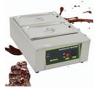 Automatic Chocolate Tempering Machine, 12 Kg / 1-6 Tanks Commercial Chocolate Melting Pot, Smart Temp Control 0℃-95℃ with Lid, for Candy Baking Pastry & Confectionery 2tank
