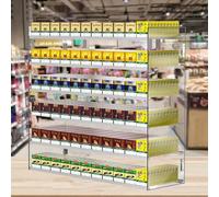 Automatic Cigarette Display Cabinet with Pusher, H95cm x L44cm Cigarette Rack, Retail Store Showcases, Efficient Cigarette Holder for Easy Access and Organization